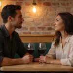 Zo vind je snel erotisch contact Vlaanderen voor spannende ontmoetingen Twee volwassenen genieten van een intieme conversatie in een café